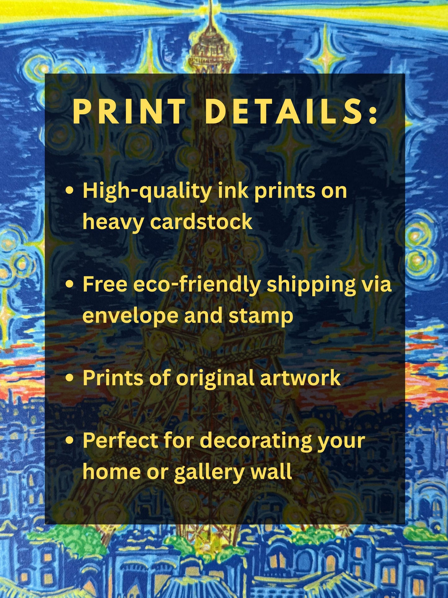 Paris Eiffel Tower Art Print