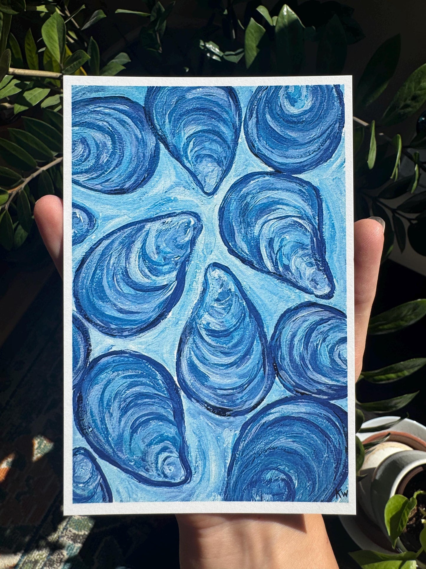 Blue Mussels Art Print