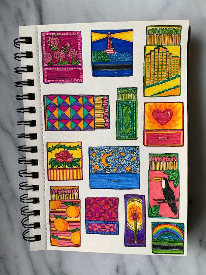 Matchbox Collage Art Print