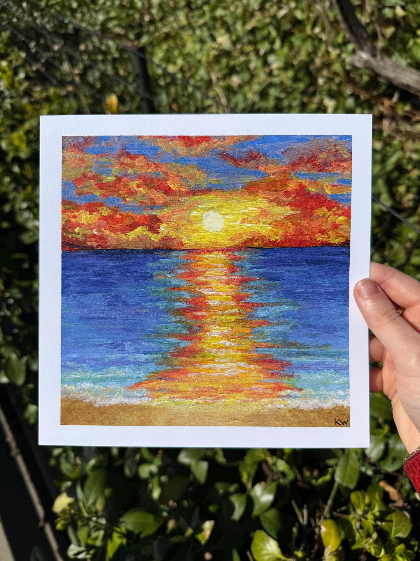 Beach Sunset Art Print