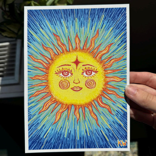 Celestial Sun Art Print