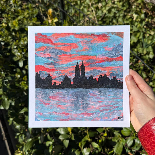 NYC Sunset Art Print