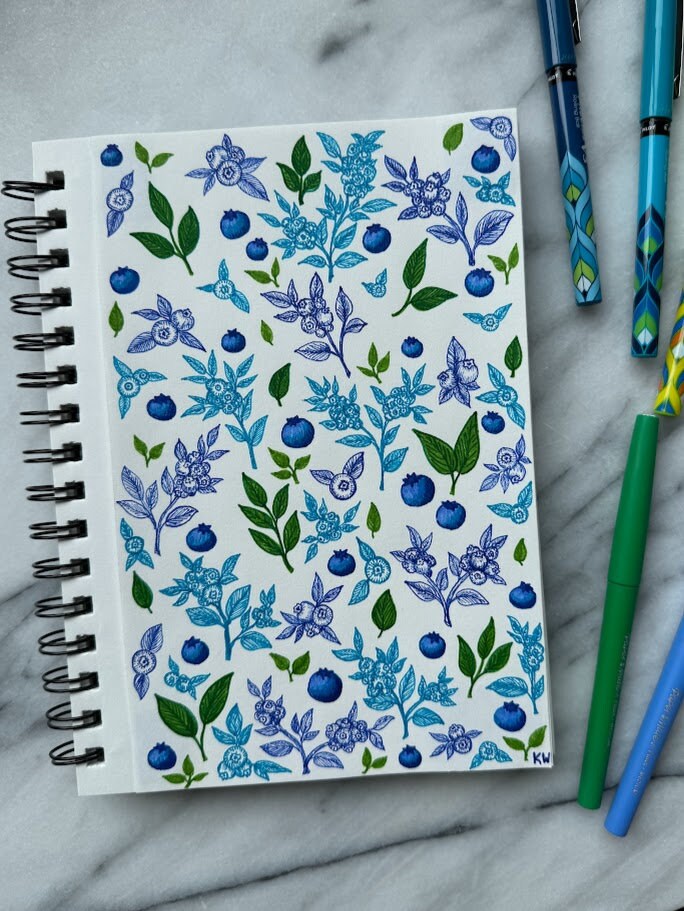 Blueberries Art Prints