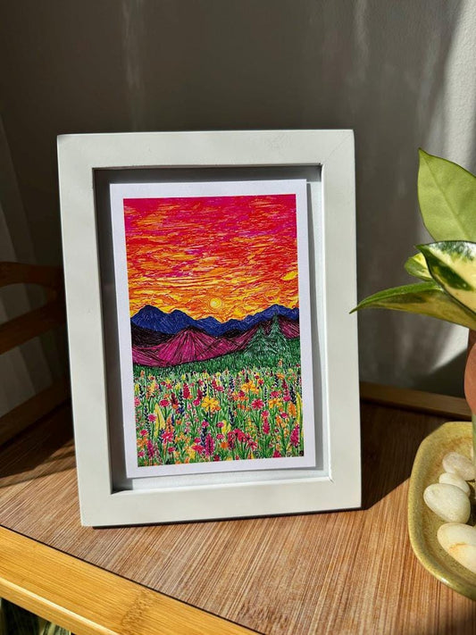 Mountain Sunset Art Print