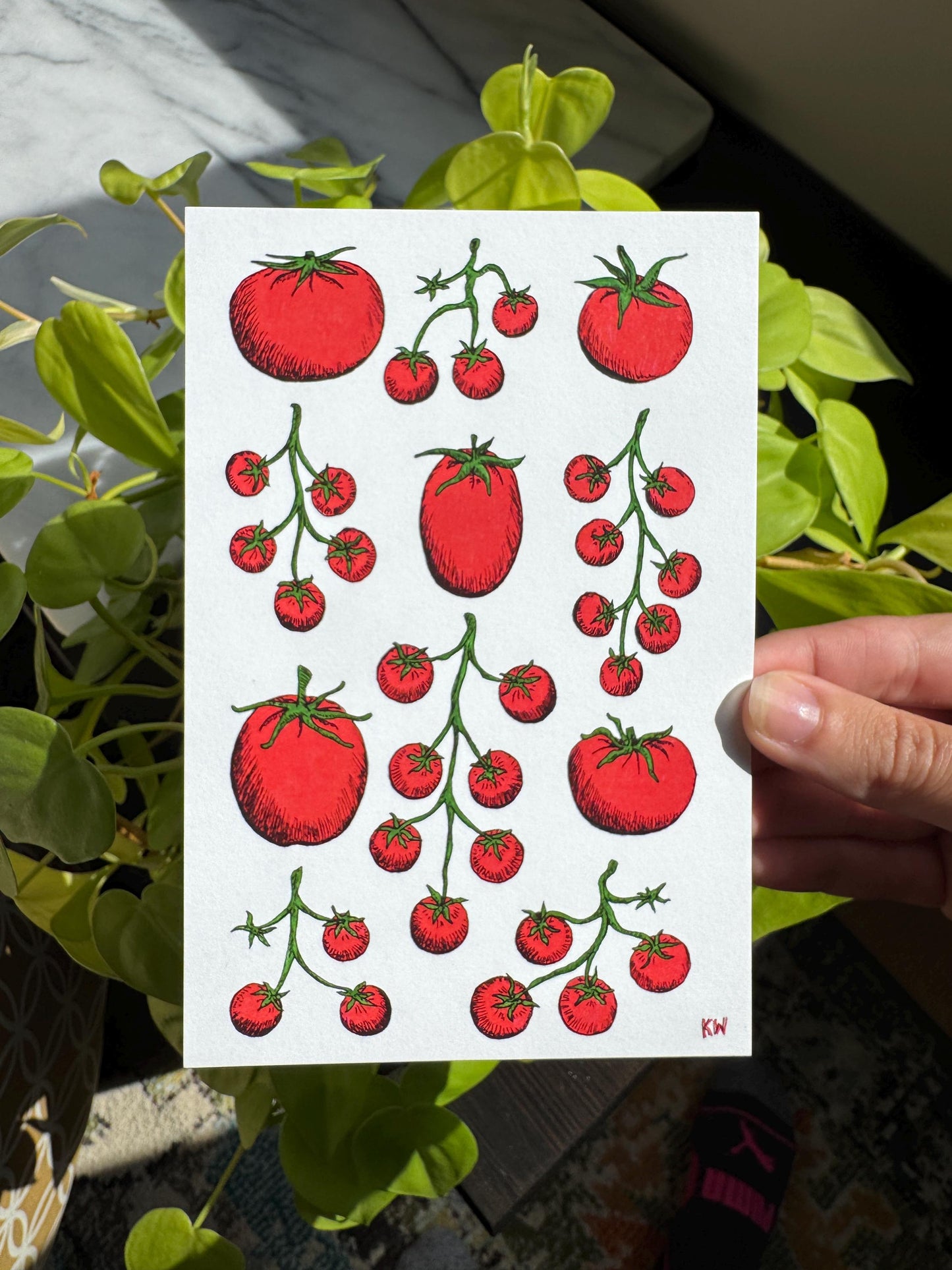 Tomatoes Collage Art Print