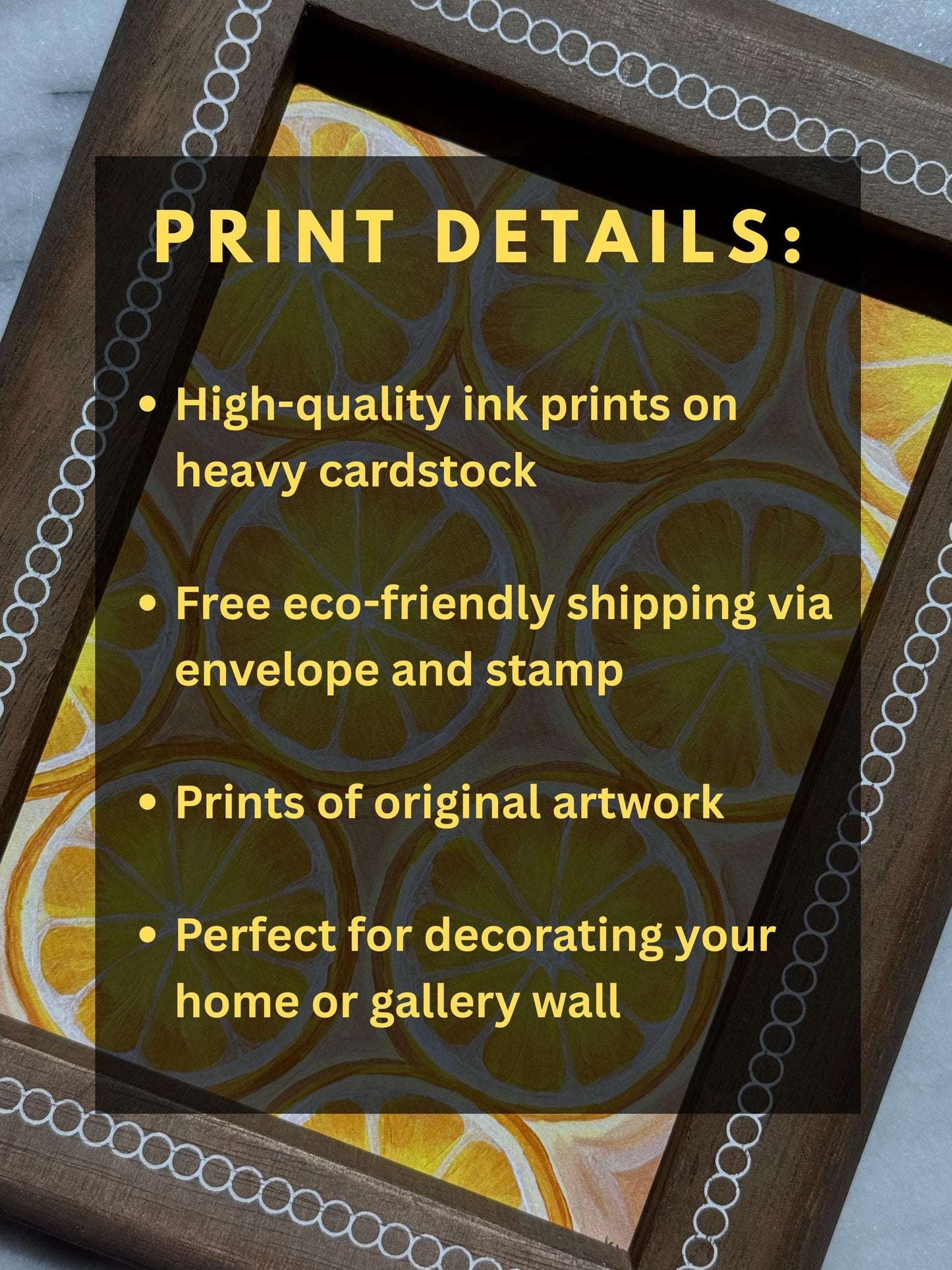 Lemon Slices Art Print