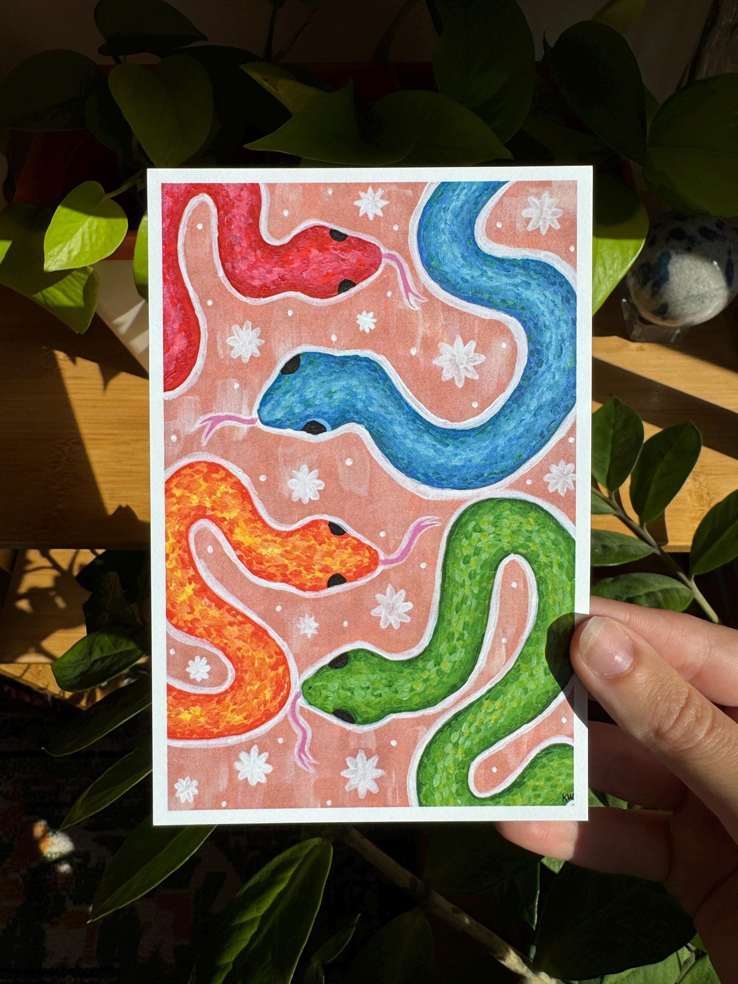 Slithering Snakes Art Print