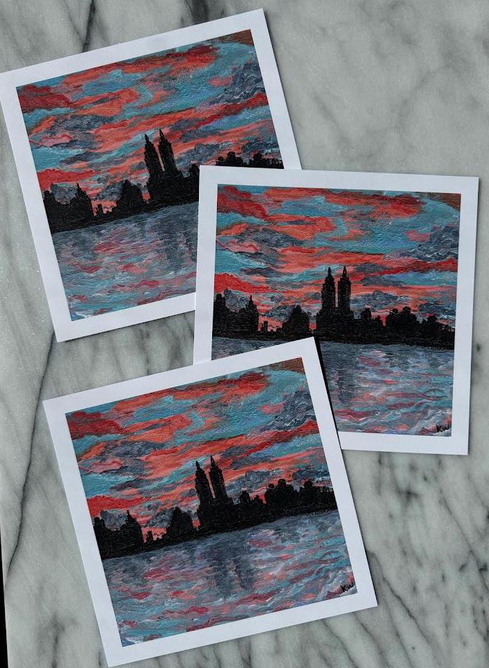NYC Sunset Art Print