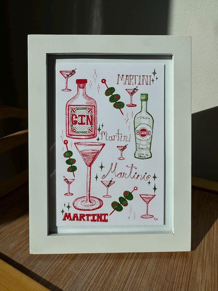 Martini Time Art Print