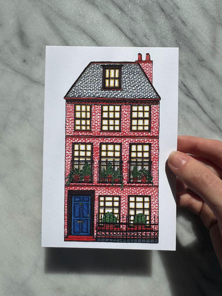 London Townhouse Art Print