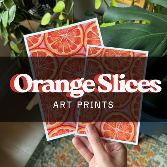 Orange Slices Art Print