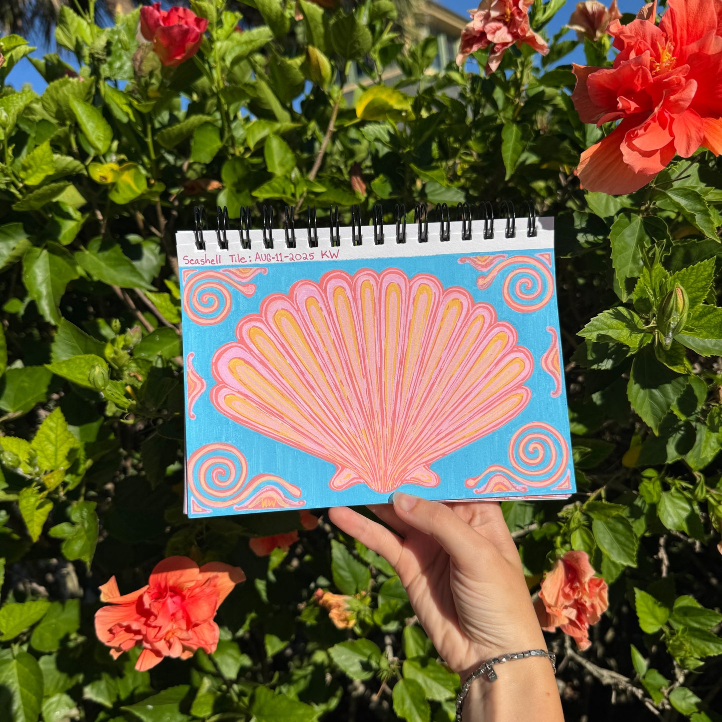 Seashell Tile Art Print