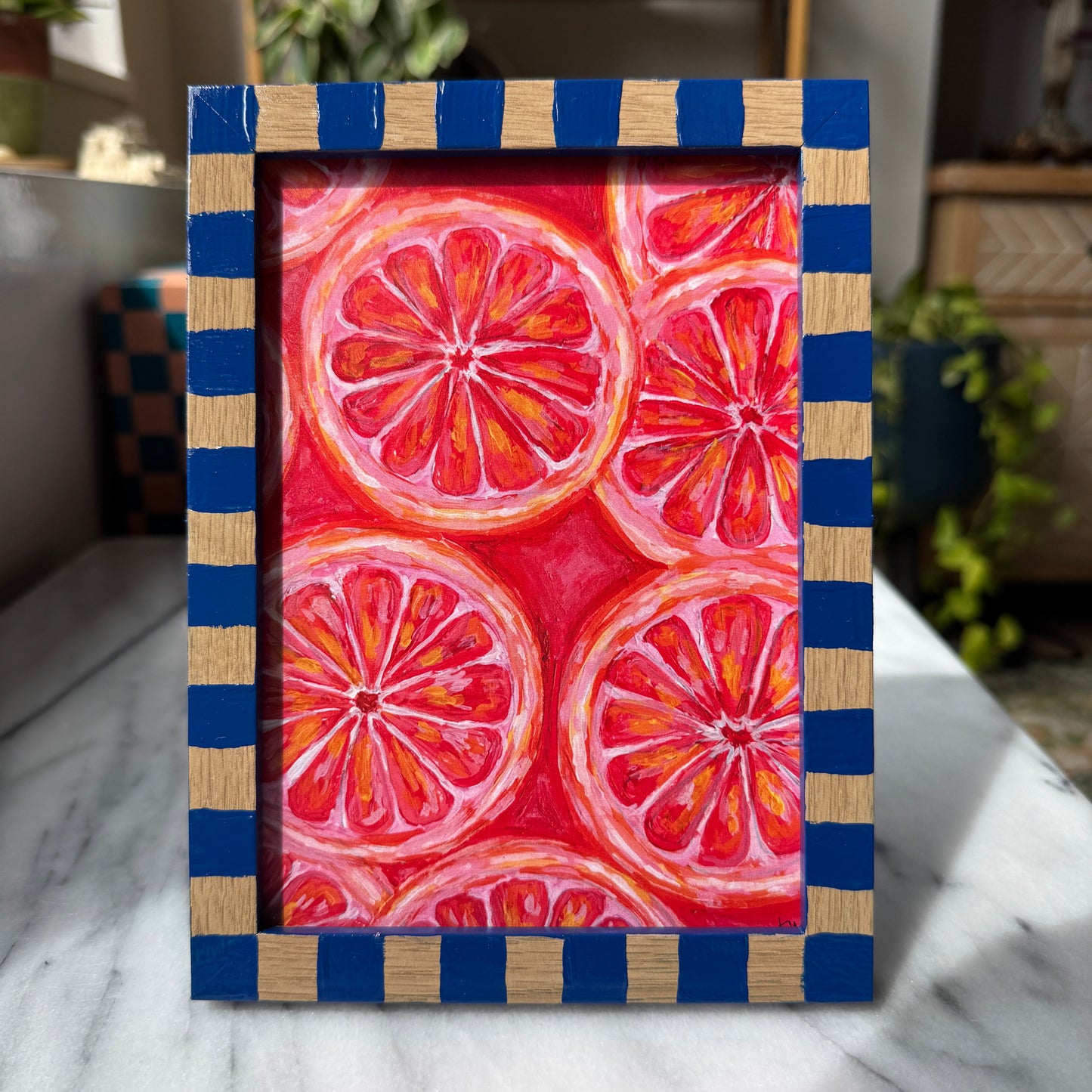 Grapefruit Slices Art Print