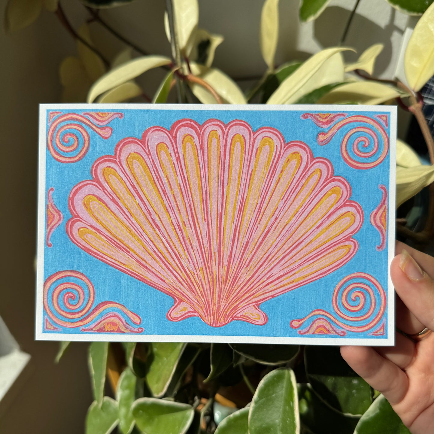 Seashell Tile Art Print
