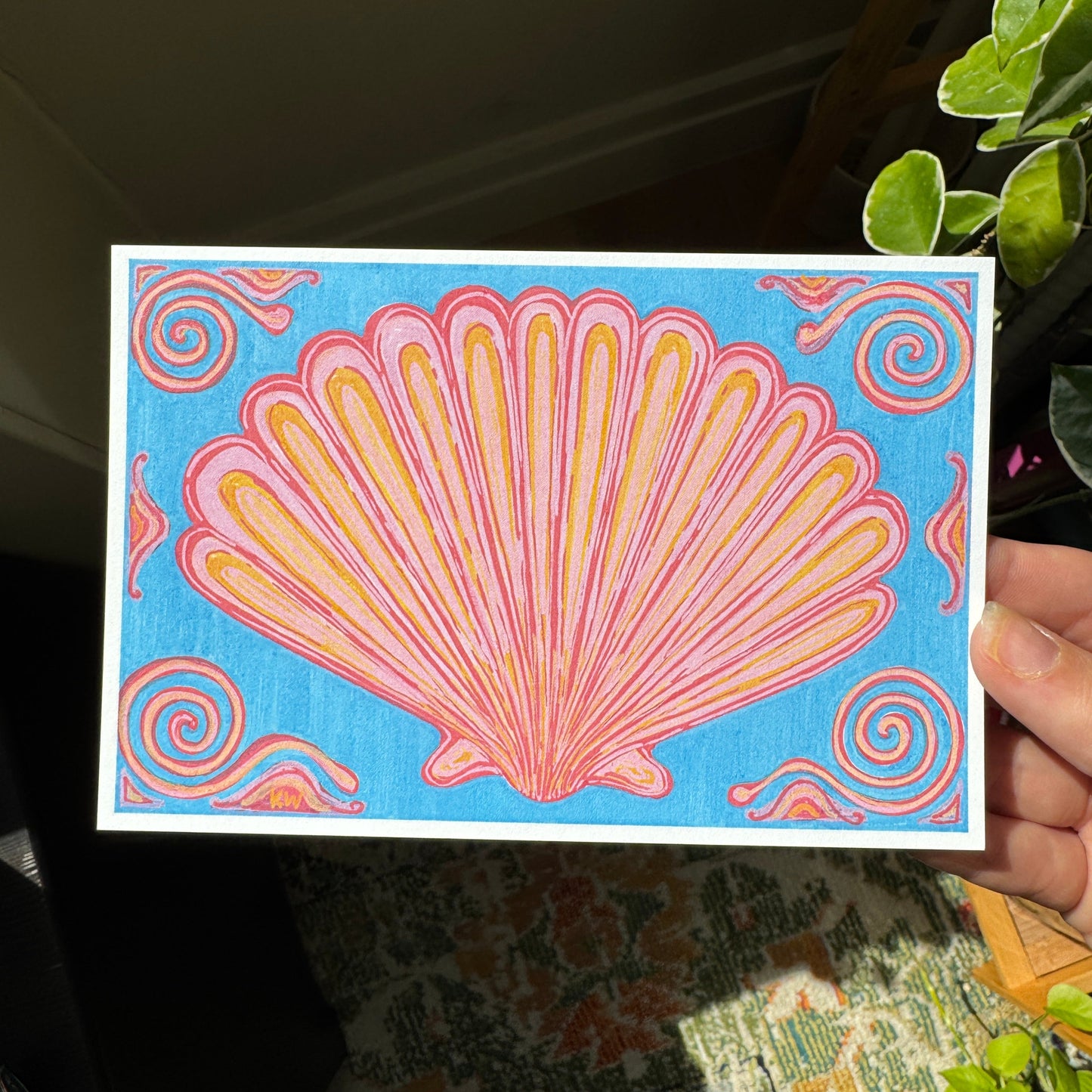 Seashell Tile Art Print