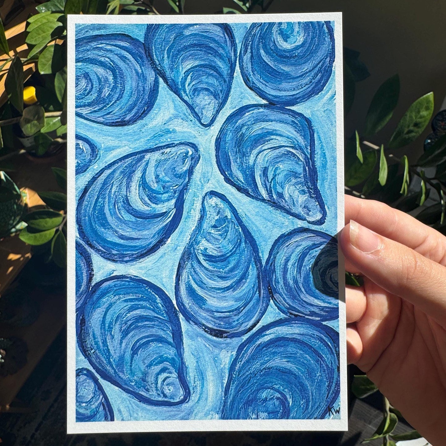 Blue Mussels Art Print