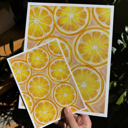 Lemon Slices Art Print