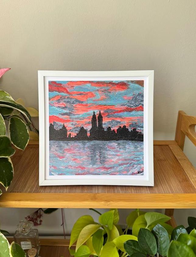 NYC Sunset Art Print