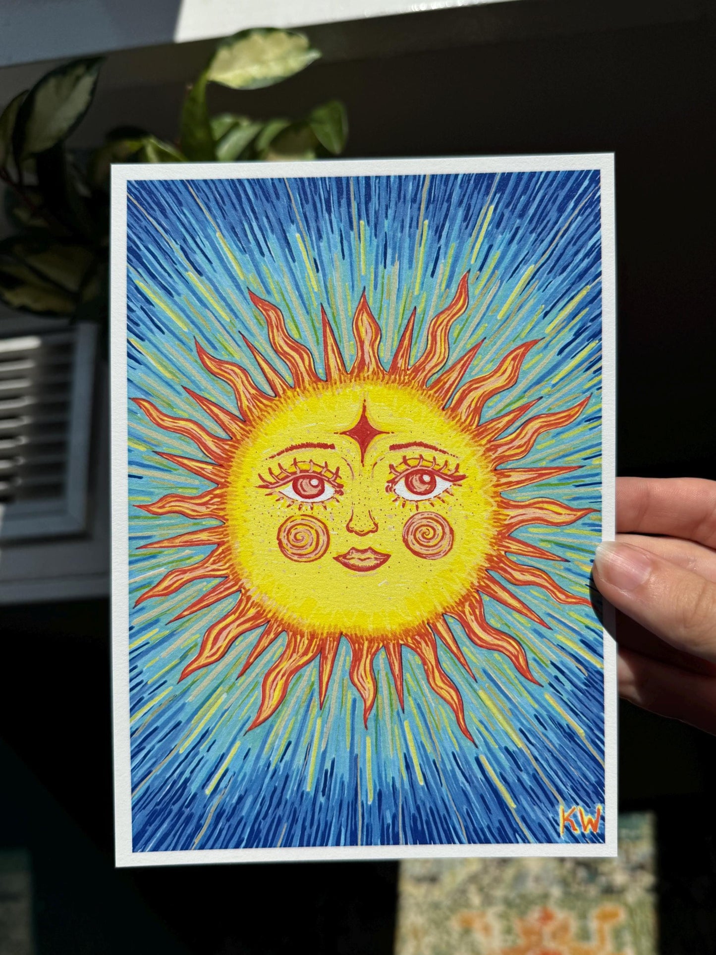 Celestial Sun Art Print