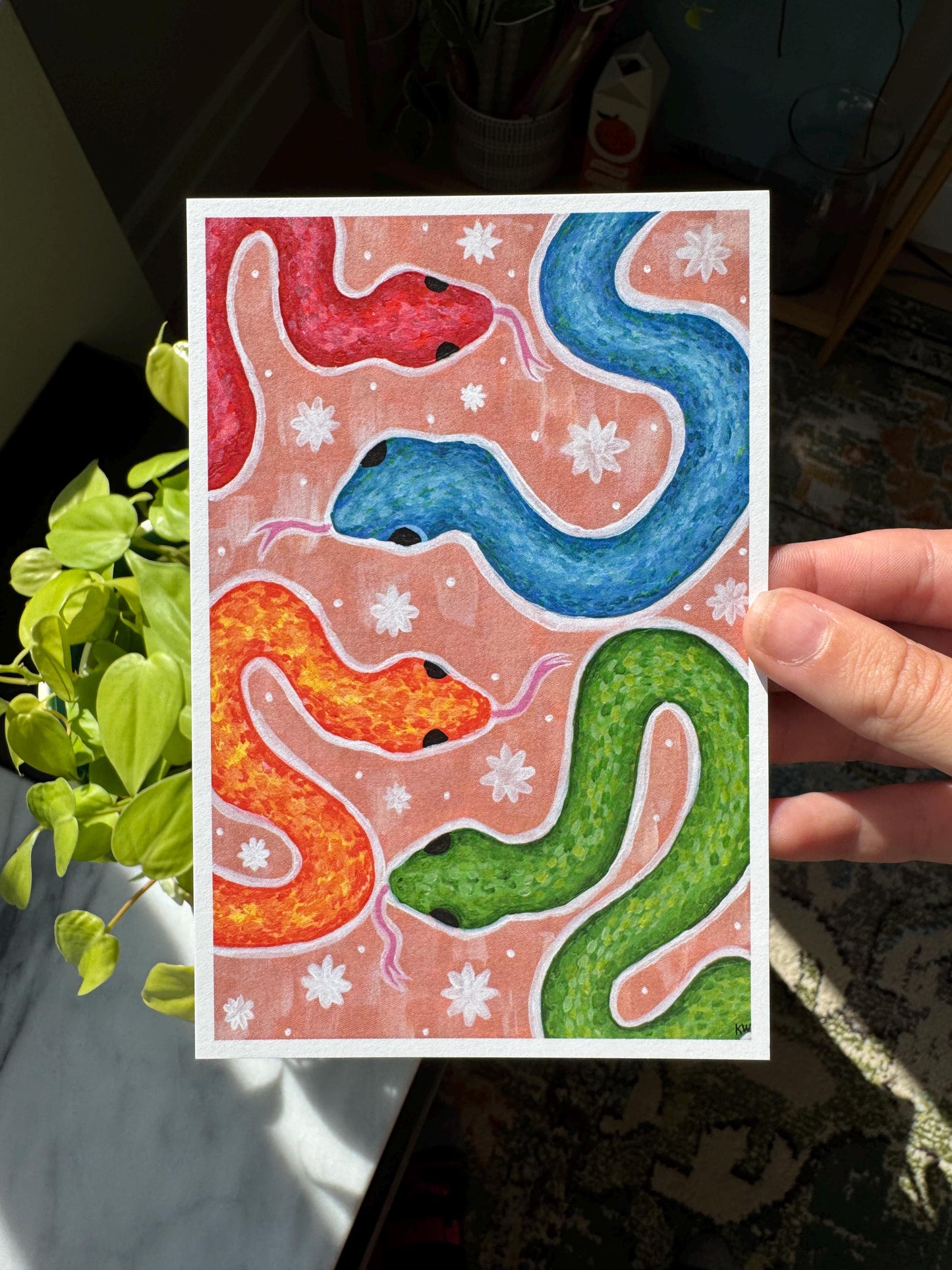 Slithering Snakes Art Print