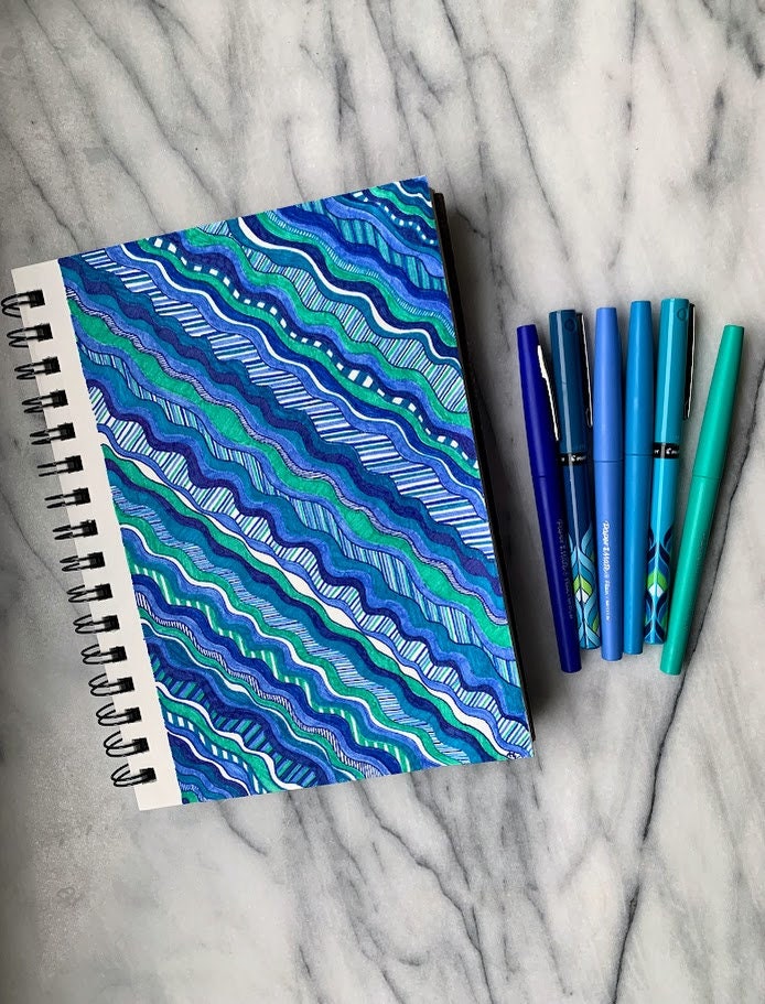 Blue Waves Art Print