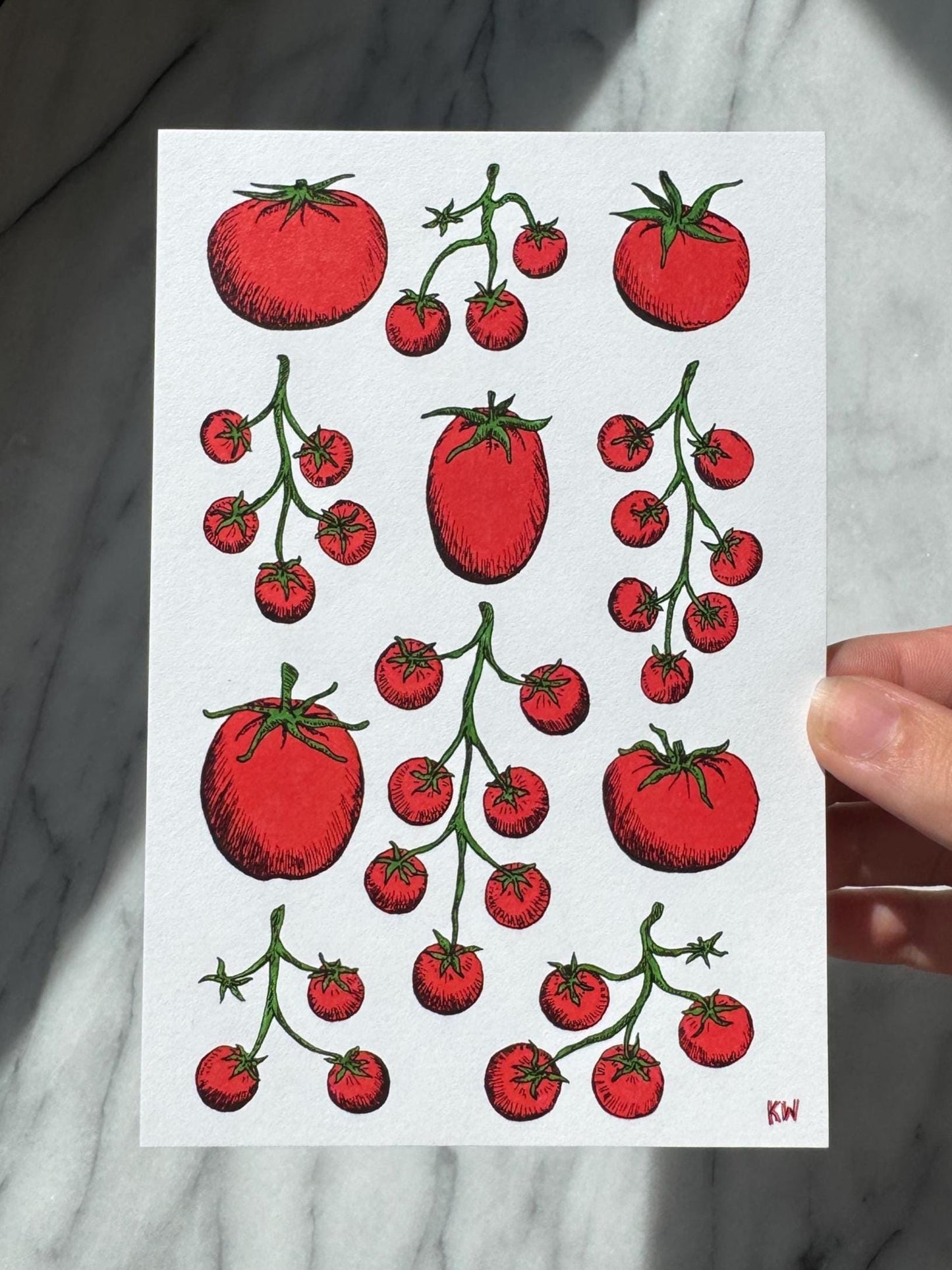 Tomatoes Collage Art Print