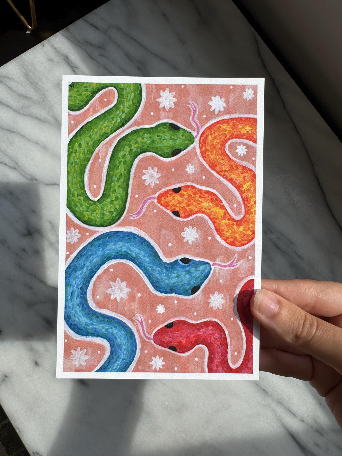 Slithering Snakes Art Print