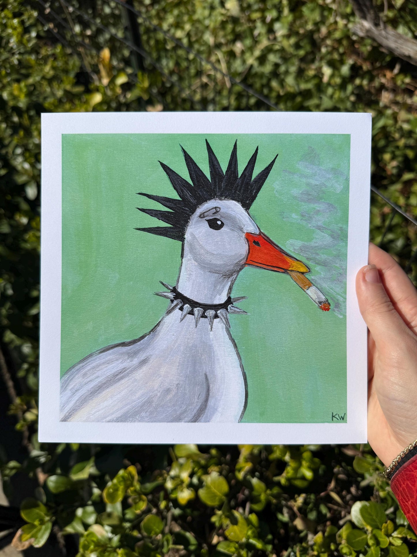 Punk Duck Art Print
