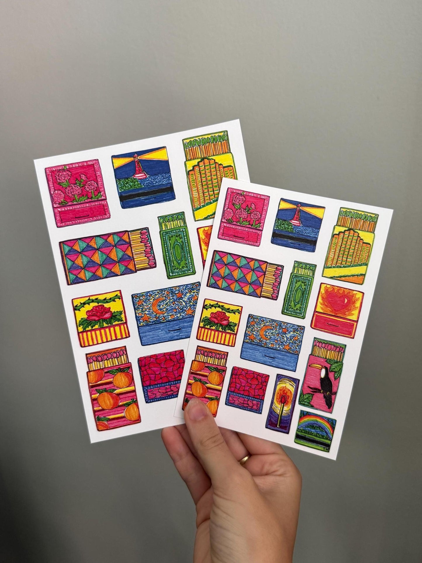 Matchbox Collage Art Print