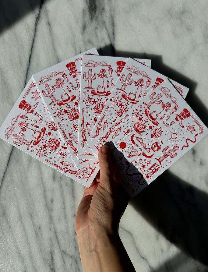 Desert Collage Art Print