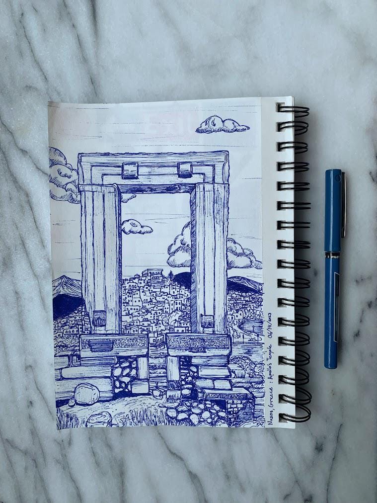 Greece Naxos Island Art Print