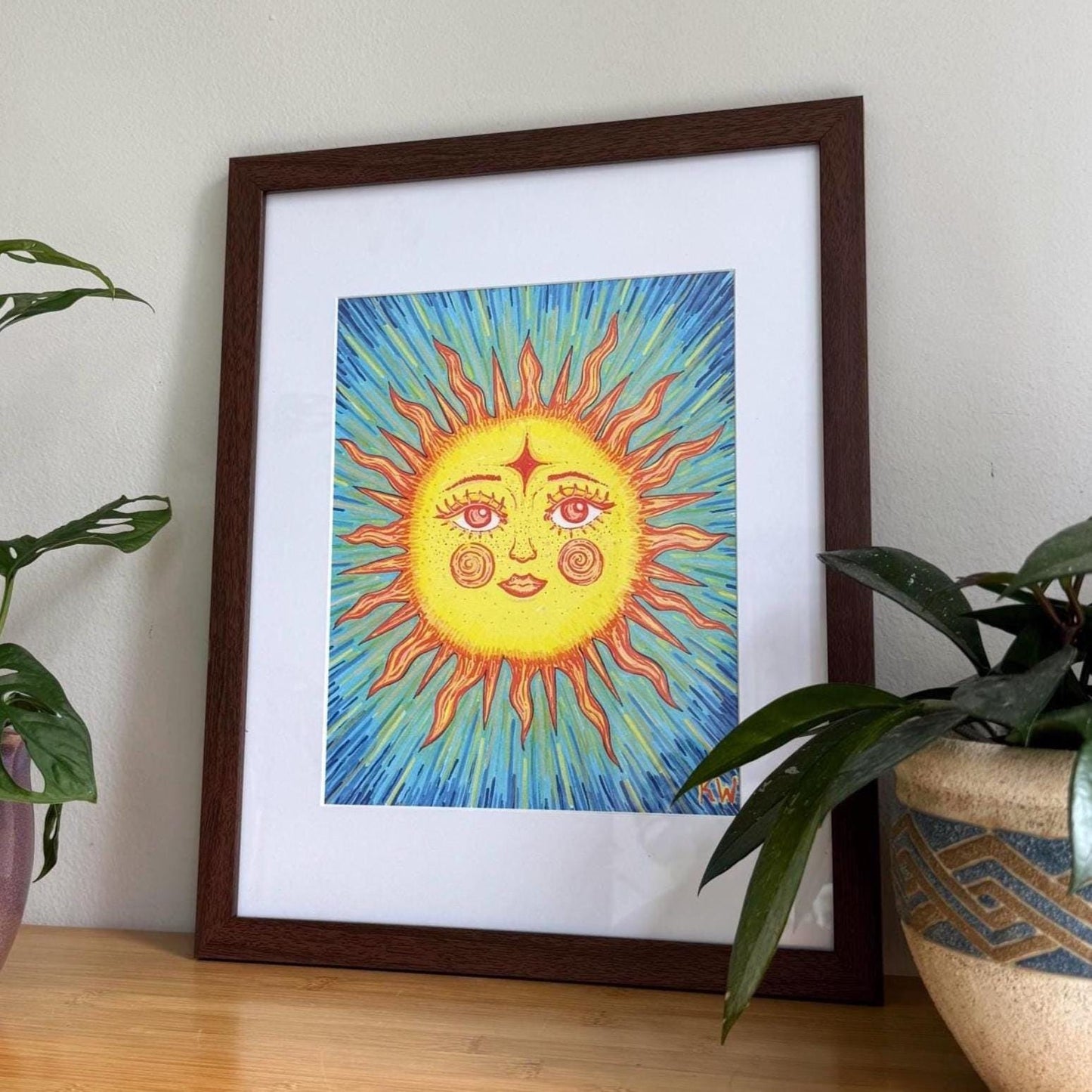 Celestial Sun Art Print