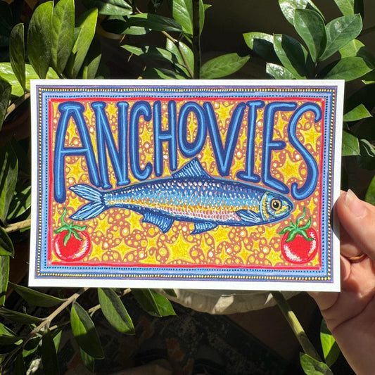 Anchovies Art Print