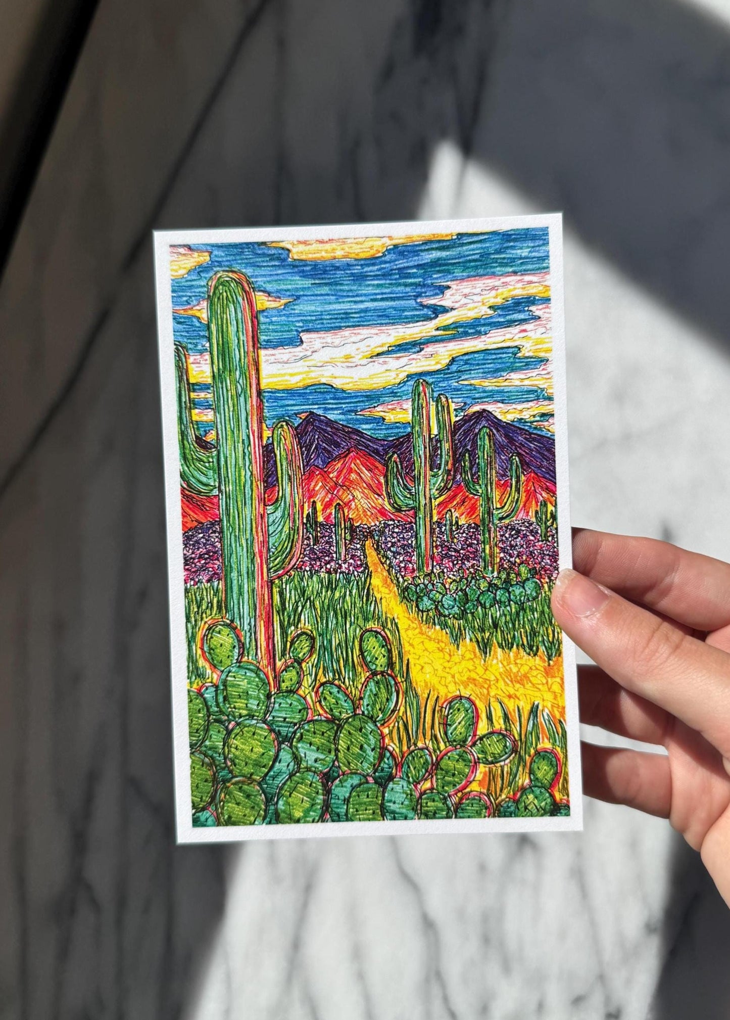 Desert Mountains Art Print