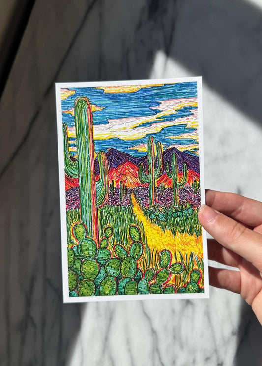 Desert Mountains Art Print