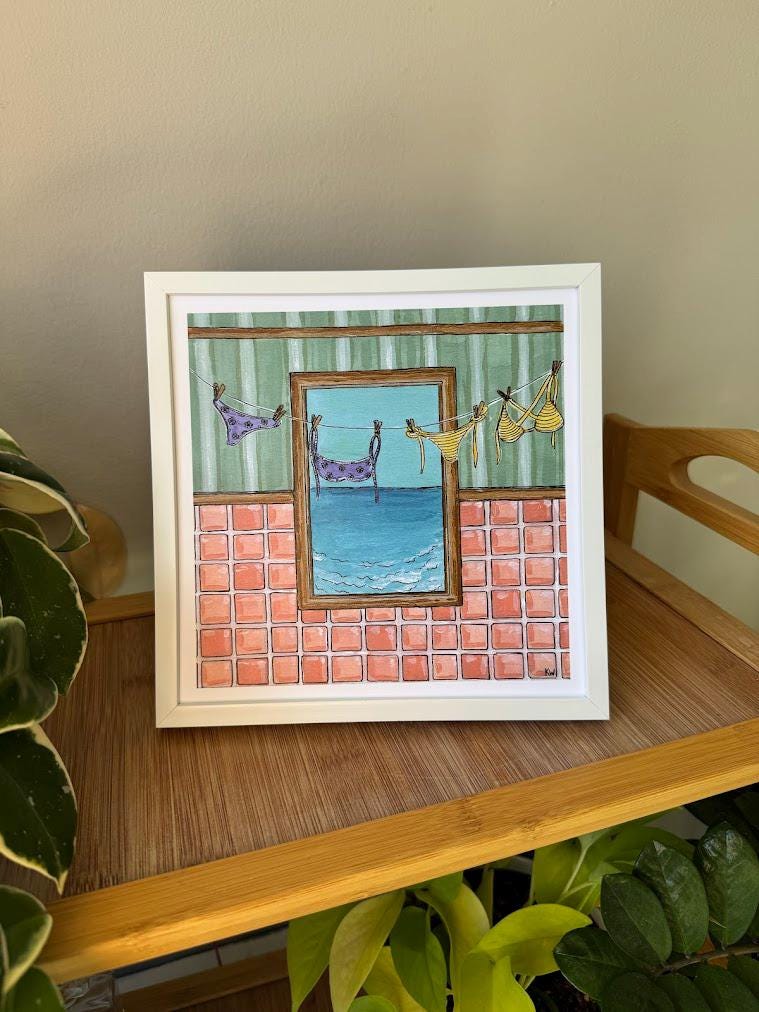 Bikini Summer Art Print