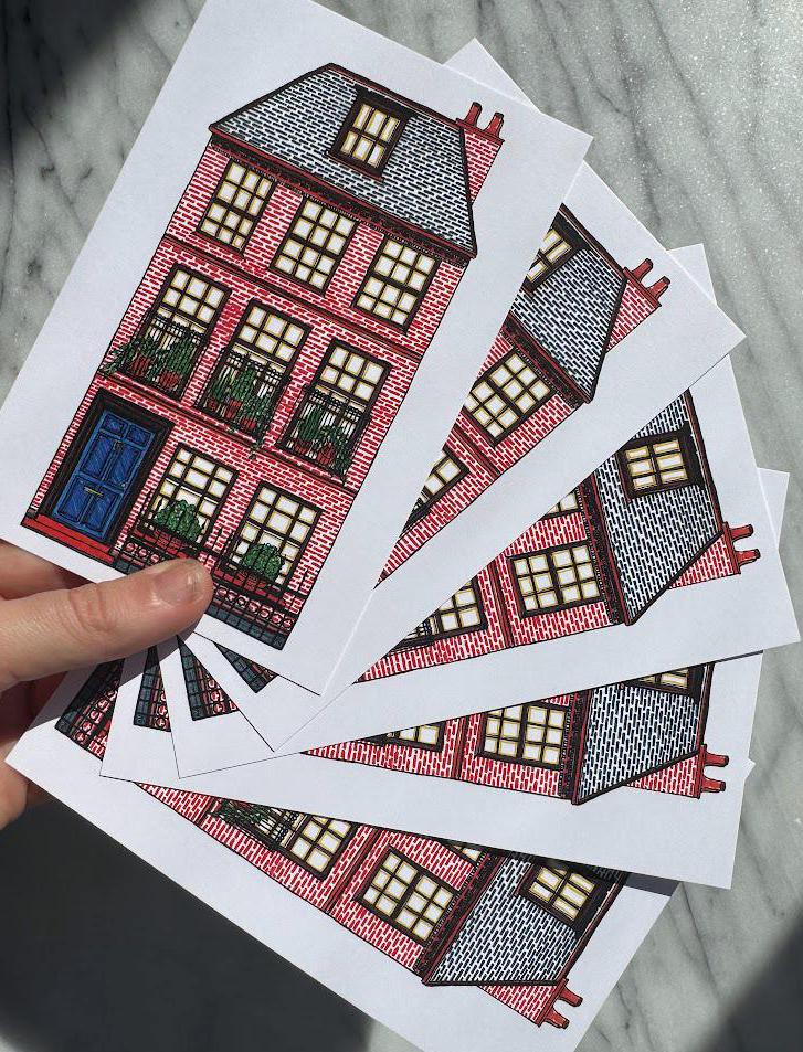 London Townhouse Art Print