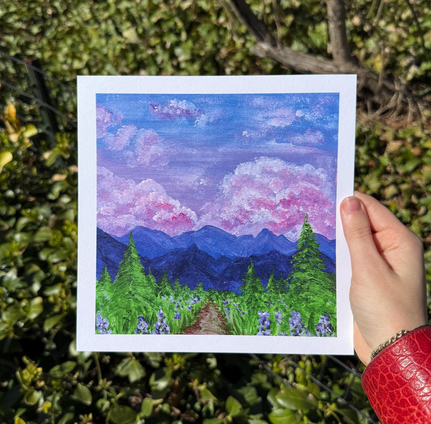 Sunset Mountain Art Print